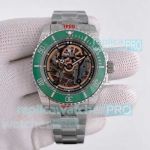 AAA Copy Rolex Submariner 40 Skeleton Green Ceramic Bezel Andrea Pirlo Watch 